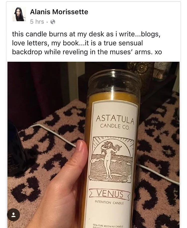 Venus Planetary Intention Candle // Beeswax — ASTATULA CANDLE CO.